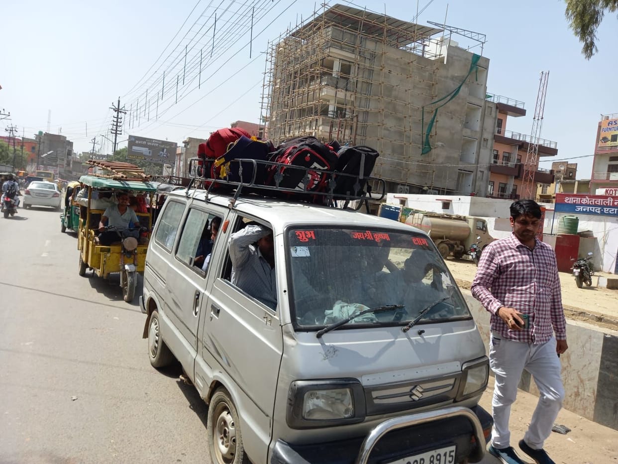 Unauthorized school vehicles playing with life