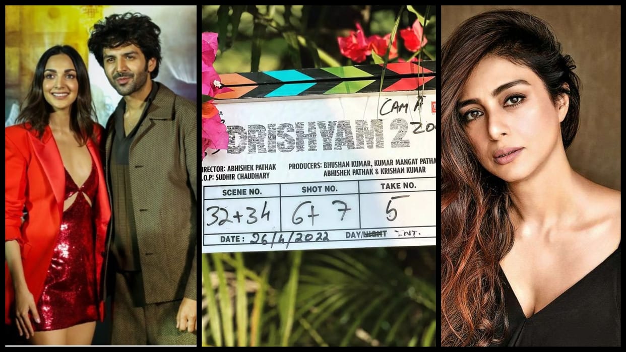 Drishyam 2: tabu started shooting for her upcoming film in Goa kiara advani kartik aaryan Bhool Bhulaiyaa 2