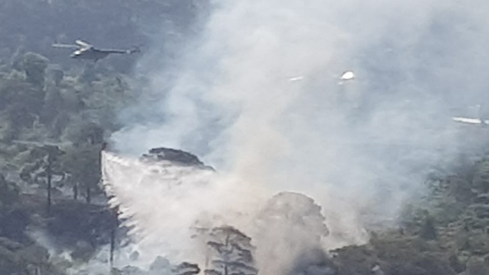 Jammu Kashmir: Air Force operation started to extinguish the fierce fire in the forests of Chinani