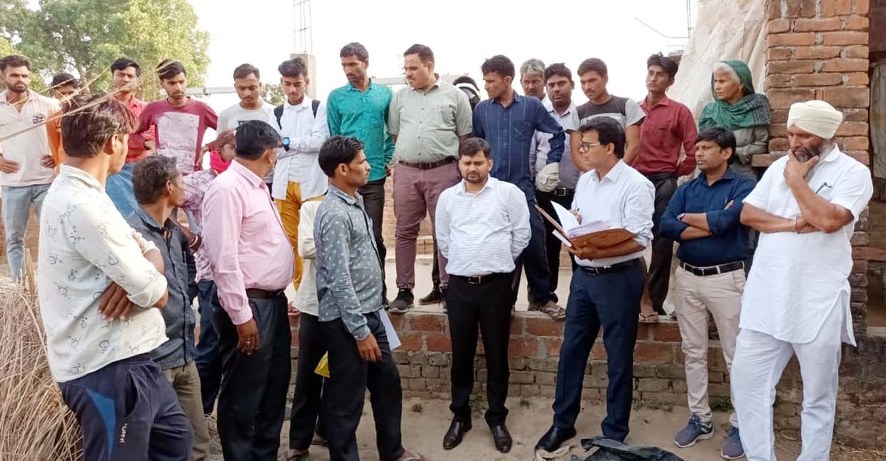 The team reached to investigate the scam in the housing scheme