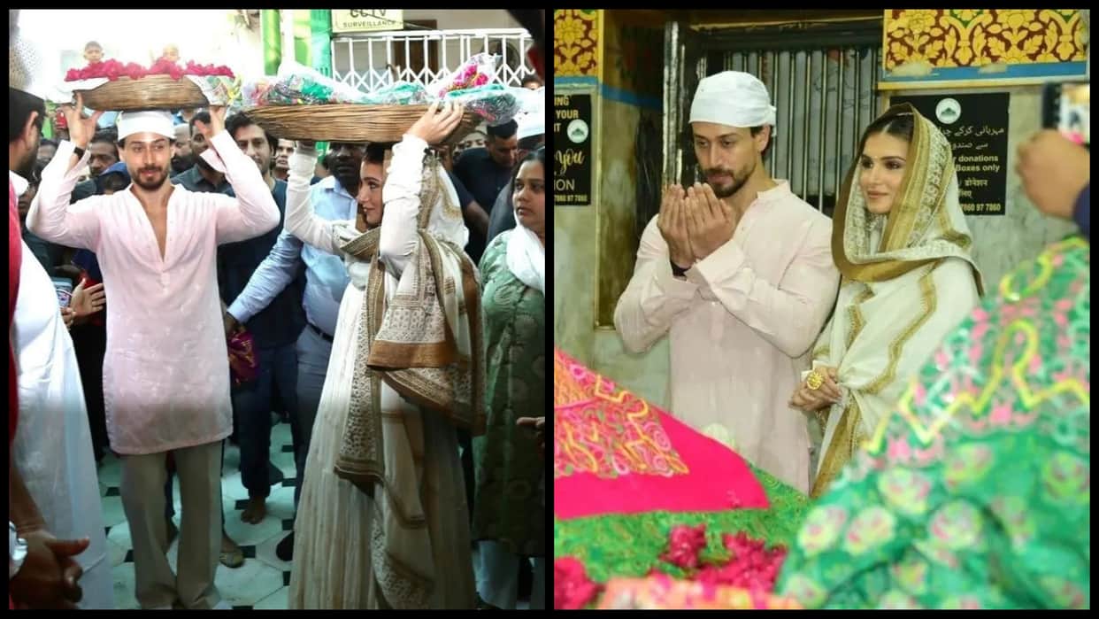 Heropanti 2 fame Tiger Shroff and Tara Sutaria visits mahim dargah ahead of film release