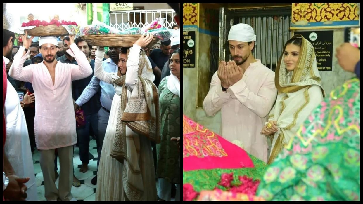 Heropanti 2 fame Tiger Shroff and Tara Sutaria visits mahim dargah ahead of film release