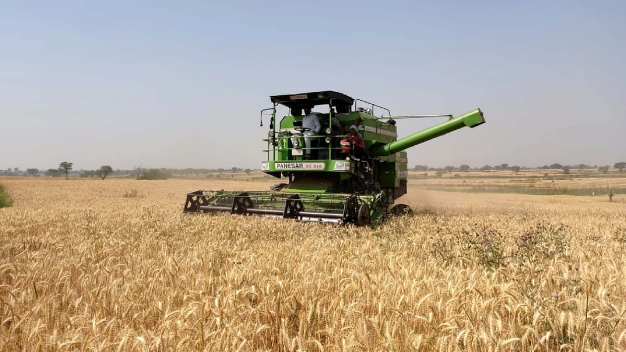 Two girls died after being cut by a combine while harvesting in field in Deoria
