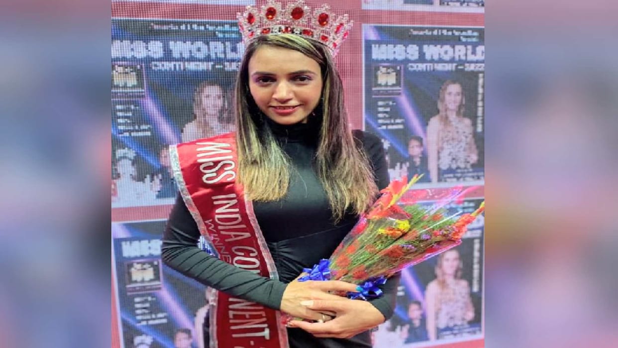 Achievement: Joi Thakur of Himachal was crowned Miss India Continent