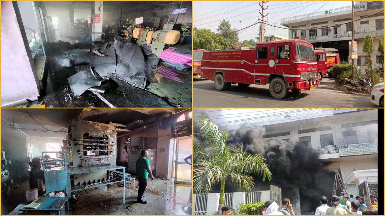 Fire breaks out in two factories in Sonipat of Haryana