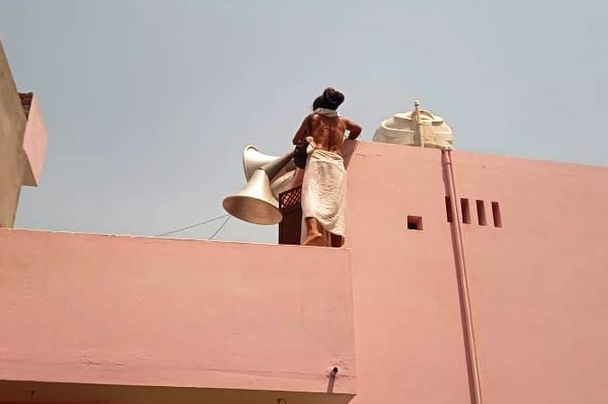 loud speekers removed from relious places
