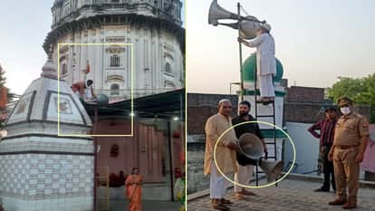 मंदिर-मस्जिदों से हटने लगे लाउडस्पीकर
