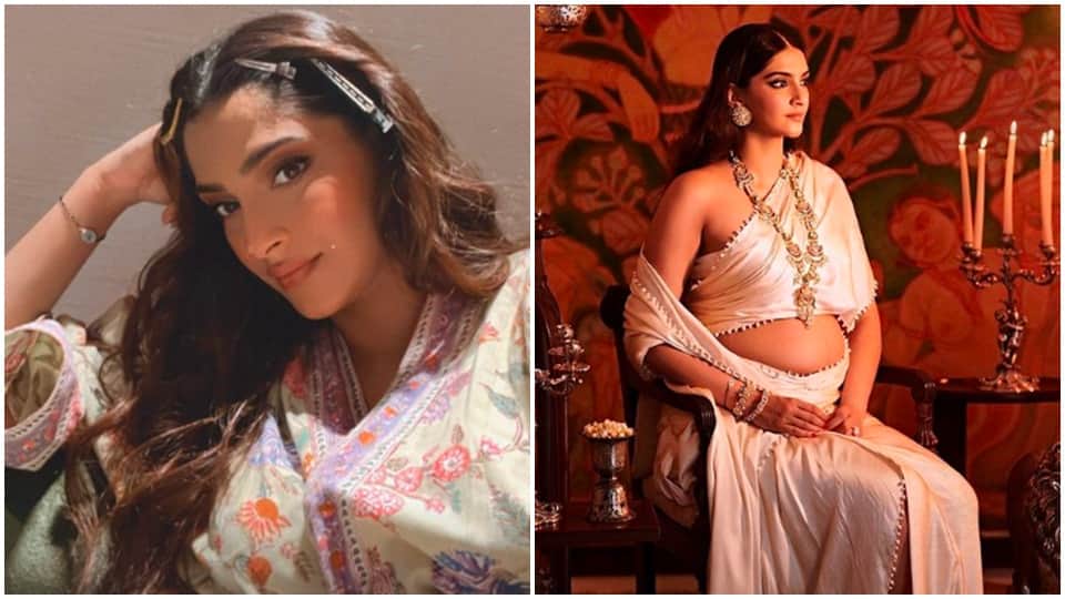 Mom to be sonam kapoor back to work shared picture from set