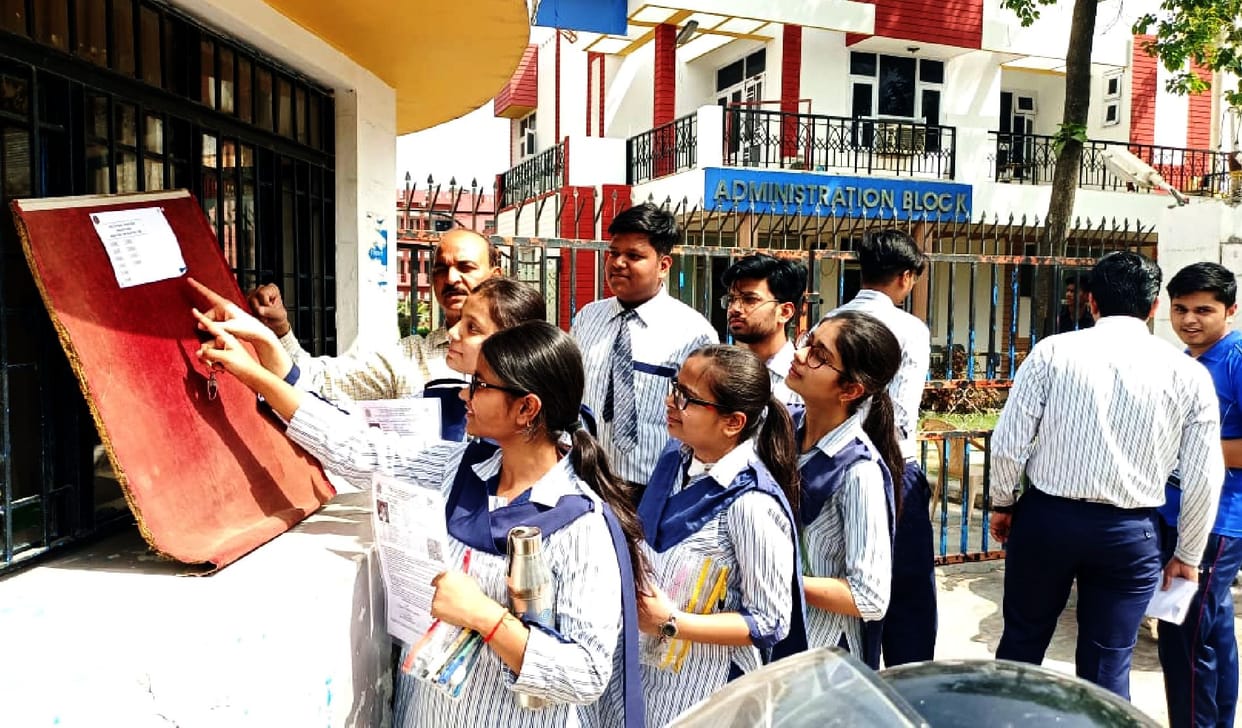 CBSE: 10th class students on the first day