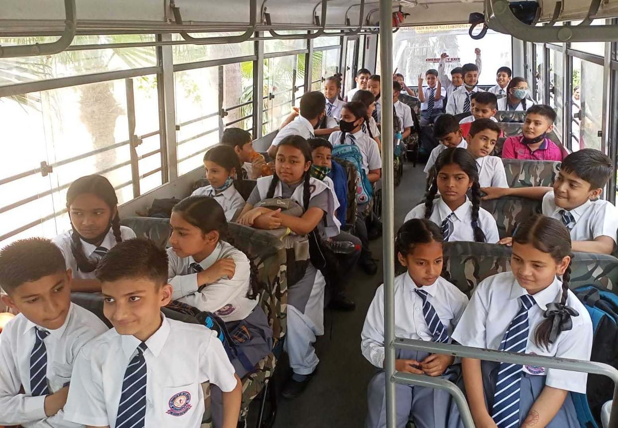 School Bus in Champawat