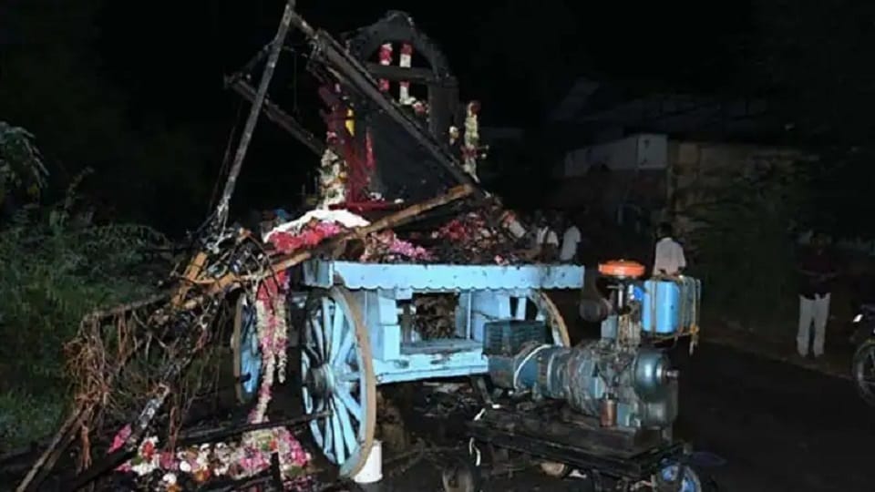 Thanjavur Incident electrocution, electrocution during a religious procession at Kalimedu