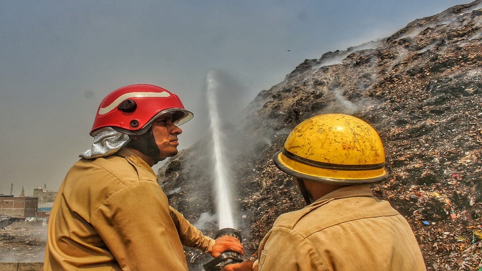 not extinguished even after 72 hours fire broke out in bhalswa landfill site