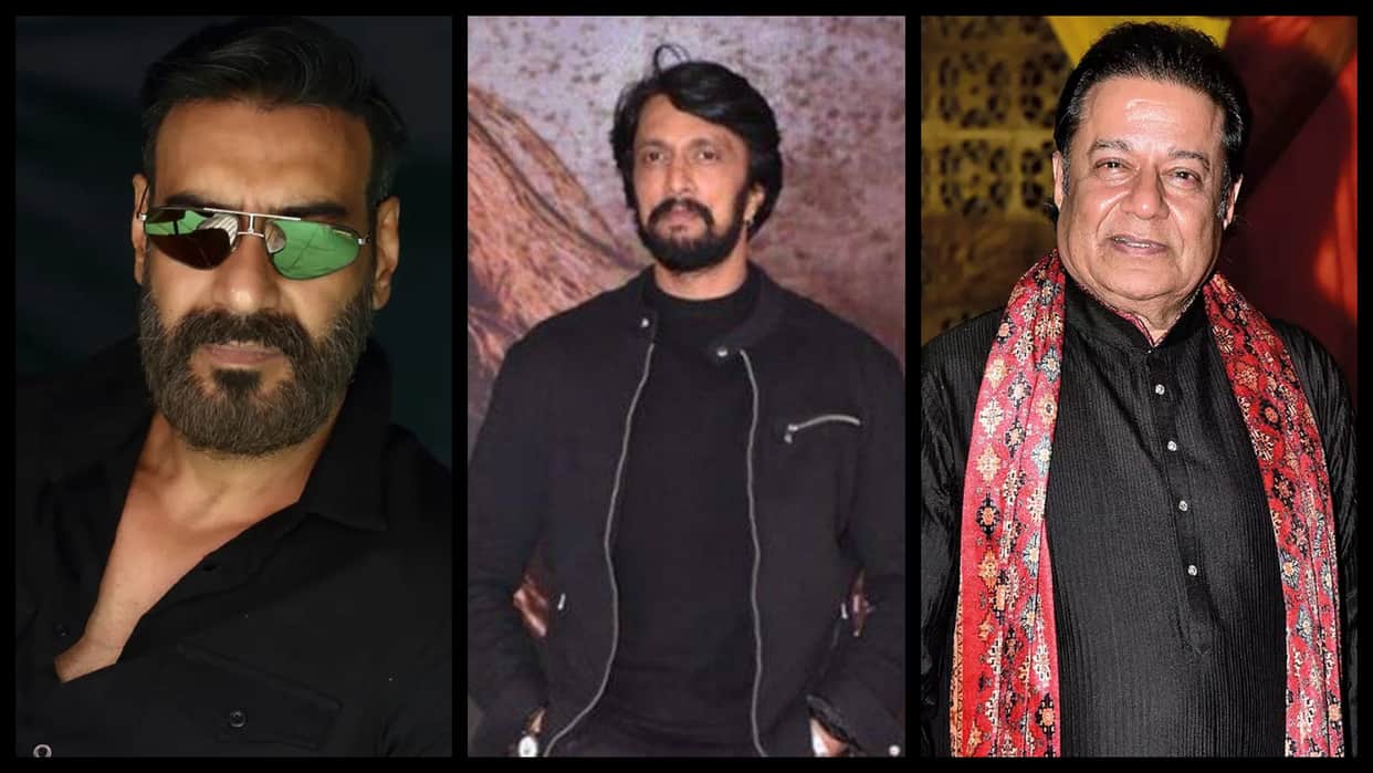Bollywood vs South Films anup jalota reacts to language debate going between ajay devgn and kiccha sudeep