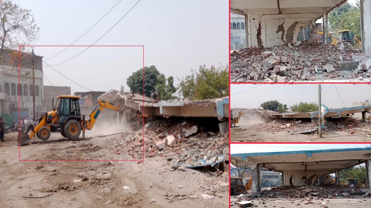 Badan singh Baddo illegal property demolished in Meerut: Many bulldozers destroyed seven shops