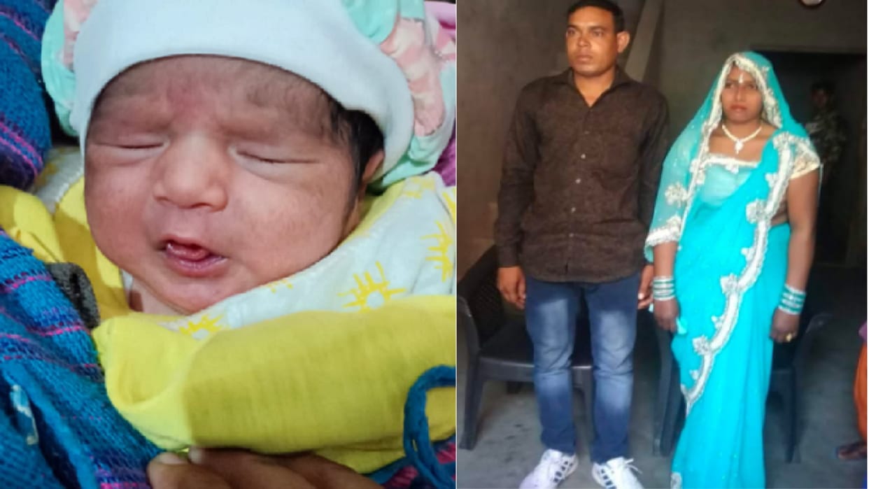Meerut News: husband wife and baby child have died in road accident