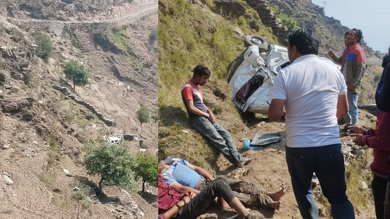 five injured in car accident in chamba himachal pradesh