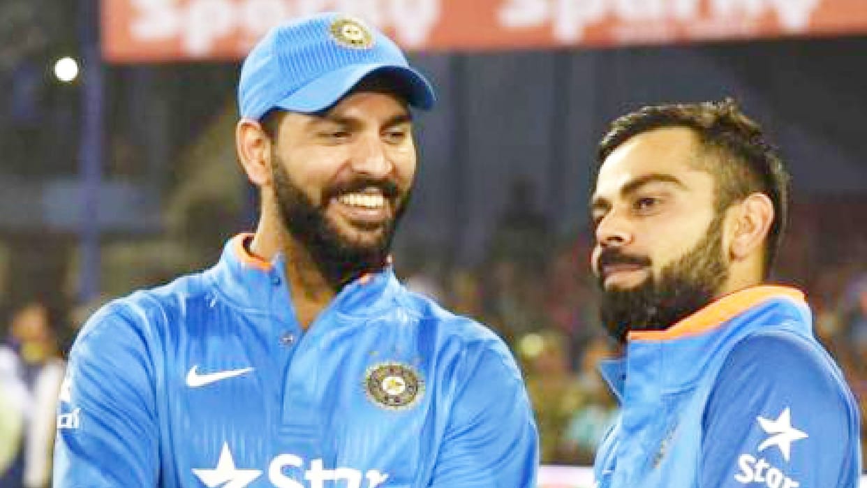 Yuvraj Singh Advise to Virat Kohli watch your Old Matches be Free flowing player