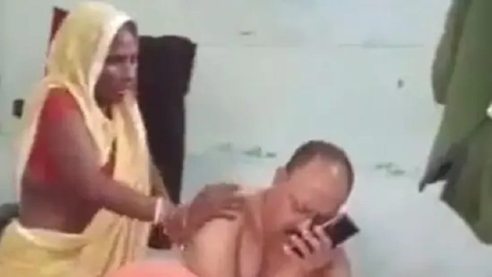 Bihar woman, whose son was in jail, massages sub-inspector Shashi Bhushan Sinha inside police station