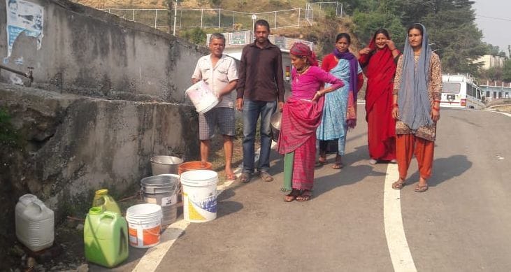 Less Water Supply in Barakot