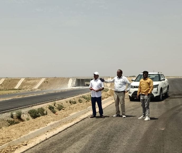 UPDA officials tested the preparations for Bundelkhand Expressway