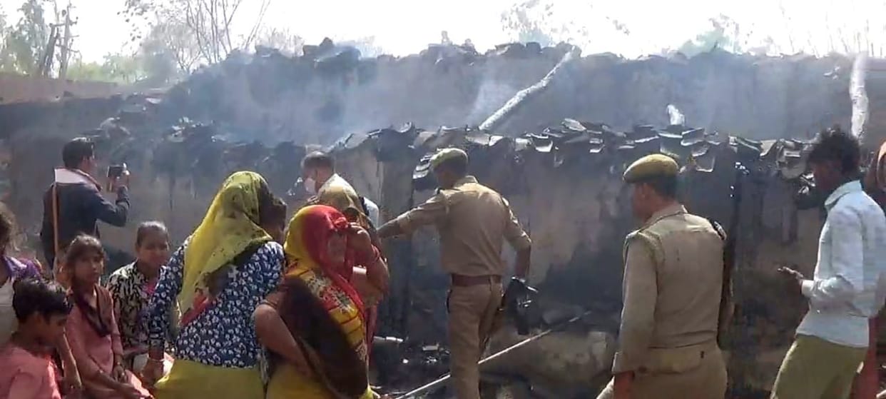 Garbage fire caused havoc, 24 houses burnt