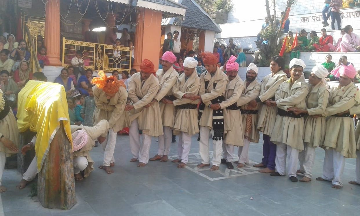 Bhasmasura dance in Saho Jatar fair