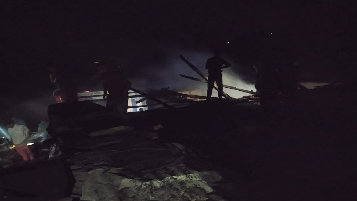 Eight rooms of a two-storey house burnt in Kashmi village chamba, a woman scorched while extinguishing the forest fire in Basa