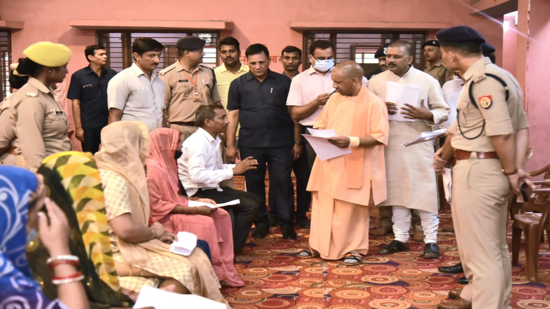 CM Yogi listened to complaints of people in  Gorakhpur janata Darbar