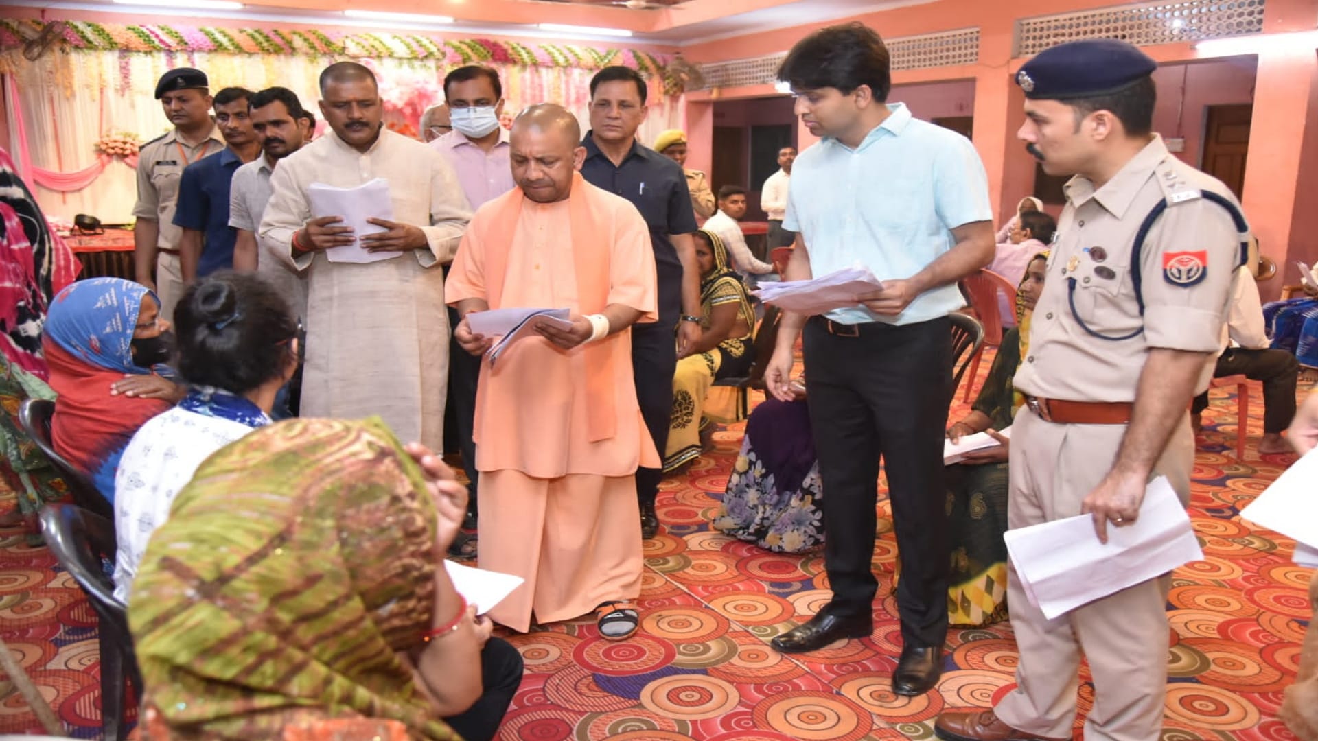 CM Yogi listened to complaints of people in  Gorakhpur janata Darbar