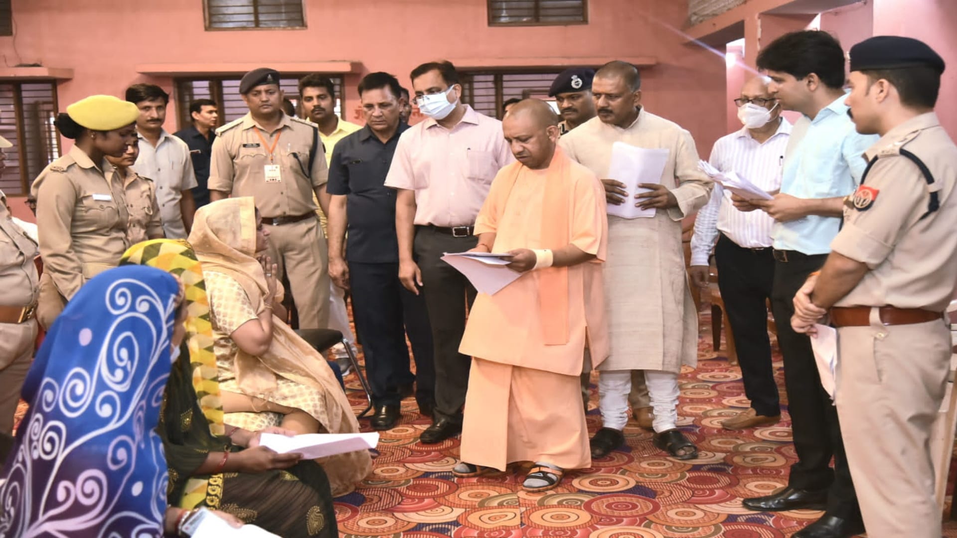 CM Yogi listened to complaints of people in  Gorakhpur janata Darbar