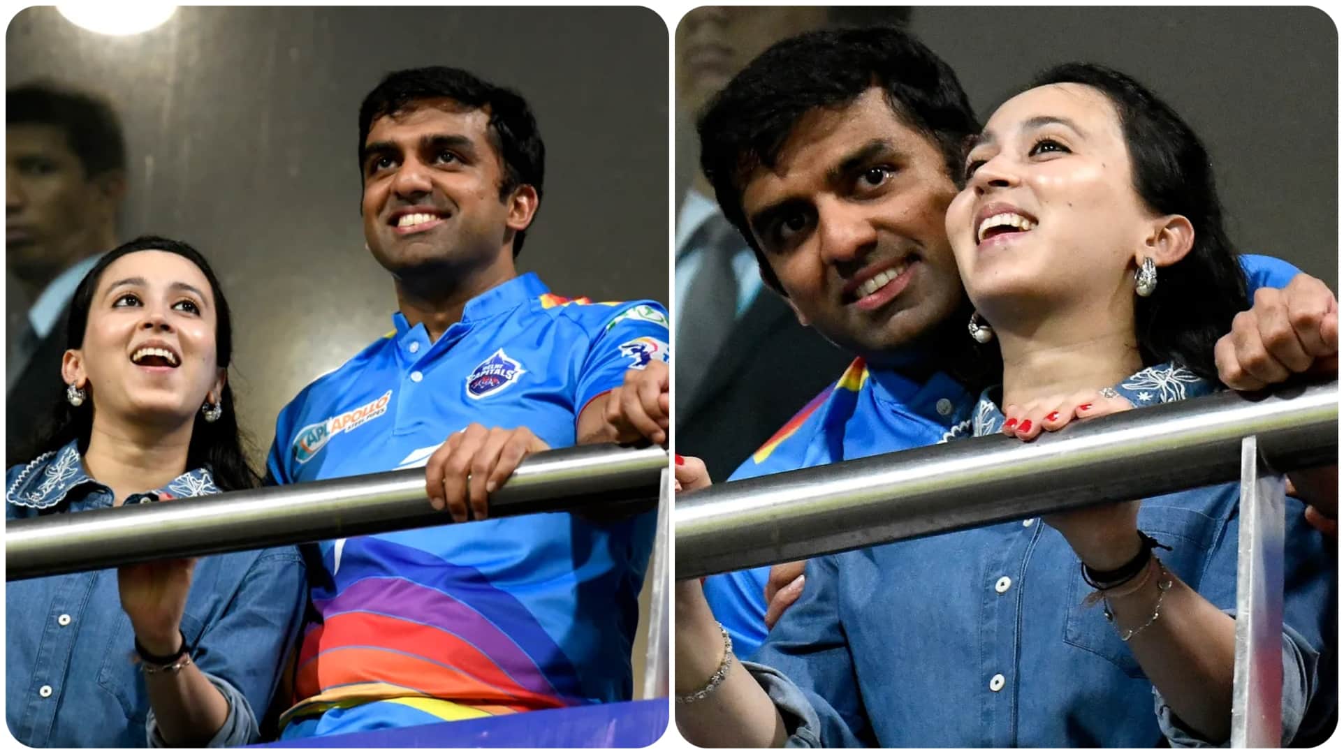 IPL 2022 DC vs KKR Match Photo Highlights Rishabh Pant Girlfriend Isha Negi Parth Jindal and Anushree Jasani