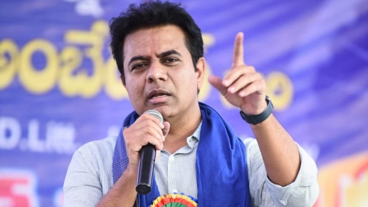 KT Rama Rao says Telangana is better than Andhra Pradesh in providing Electricity and water like basic amenities