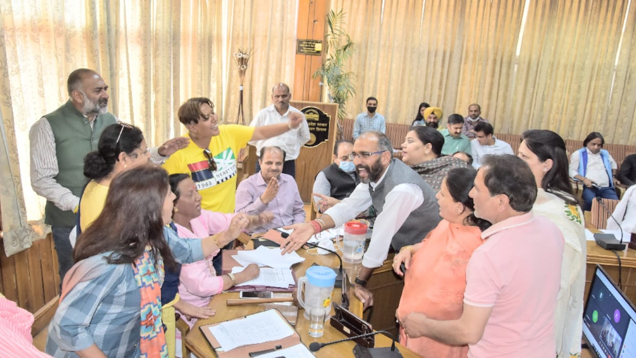 MC Shimla monthly meeting, increase the rate of test before opening the lab, uproar over the cleanliness of Krishnanagar in the house