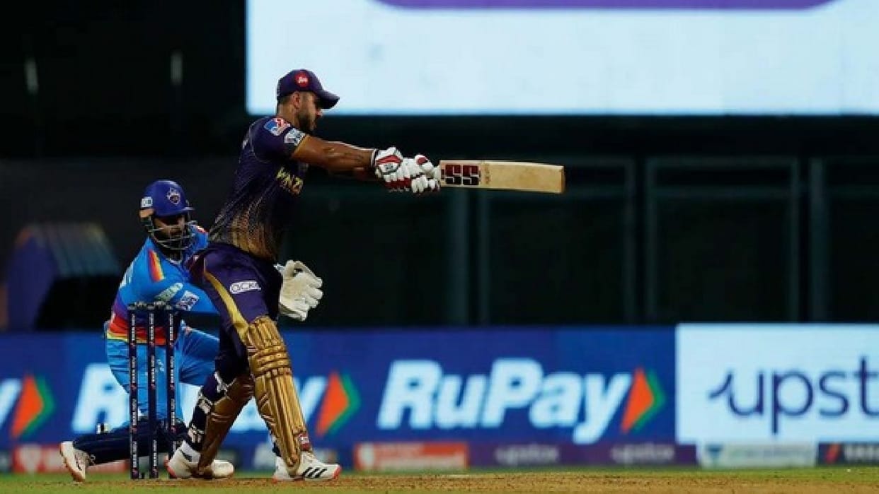 Nitish Rana Completes 100 Sixes and 2000 runs in IPL joins Gayle De villiers club