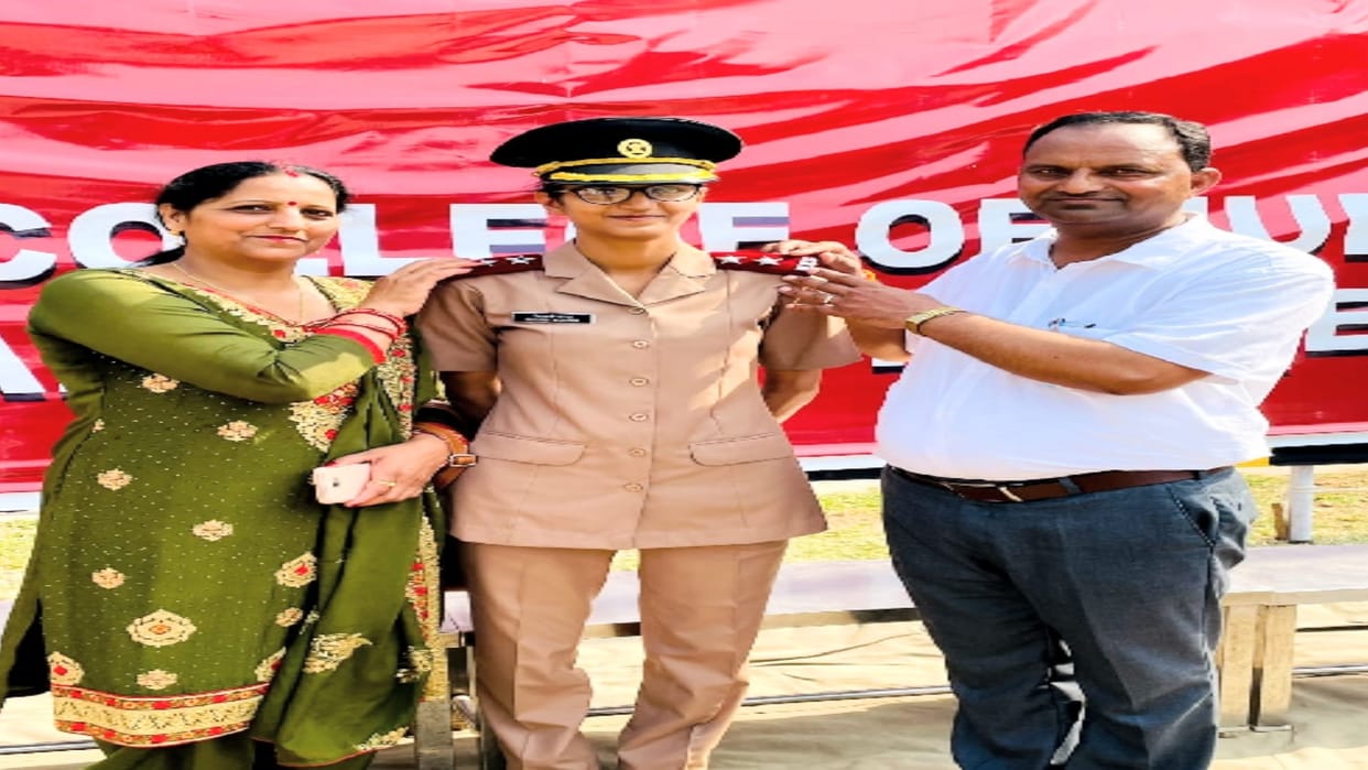 Achievement: Shivani of Ghumarwin became Nursing Lieutenant in the Army