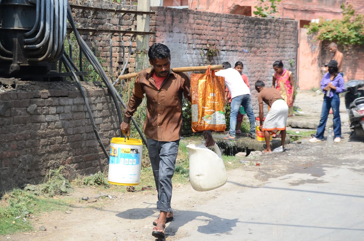Water supply is also affected by tanker due to power cut