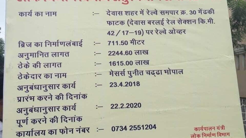 Madhya Pradesh: 'Birbal ki khichdi' made in Dewas, overbridge to be built in two years, took four years, BJP inaugurated after Congress warning