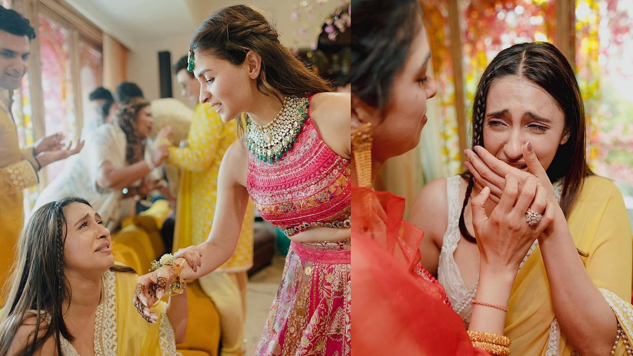 Alia bhatt Unseen Wedding Pics Alia Bhatt BFF Akanksha Ranjan cried at her wedding, see pics