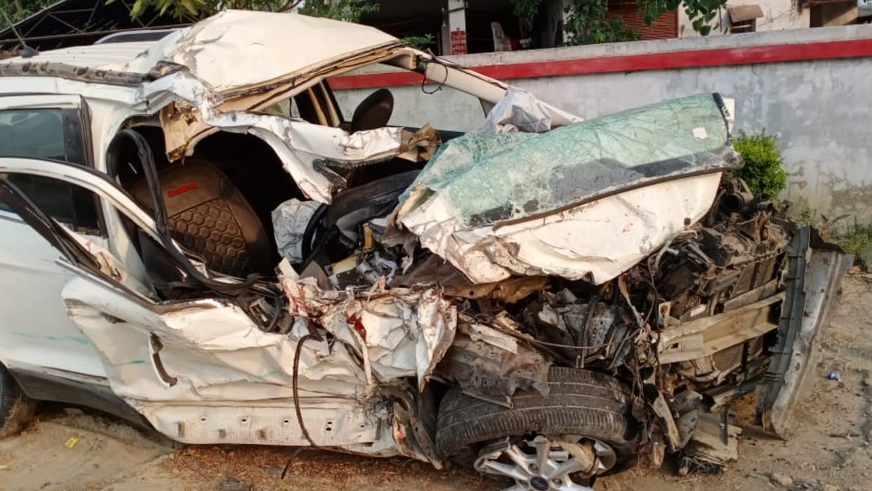 Two died in a road accident on Gonda Lucknow road in Gonda.