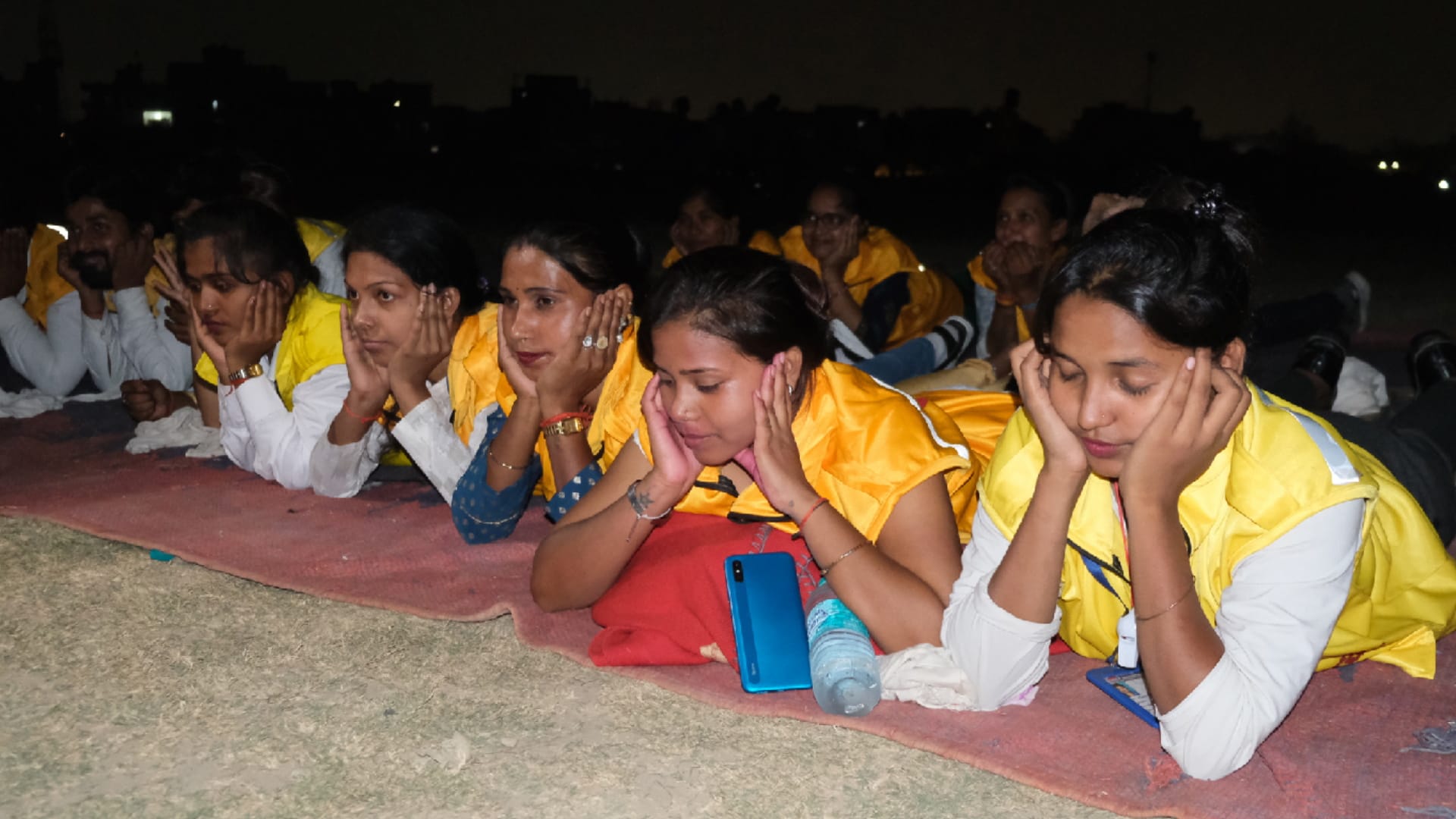 Checked preparedness for defense against air attack by doing blackout exercise in gorakhpur