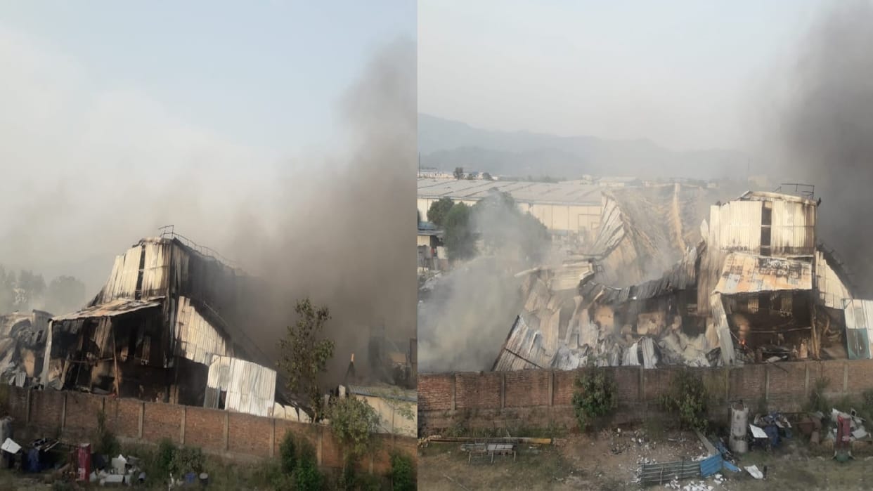 Fire broke out in the cold store of Kishanpura's Isolate Company, raw and finished goods burnt to ashes