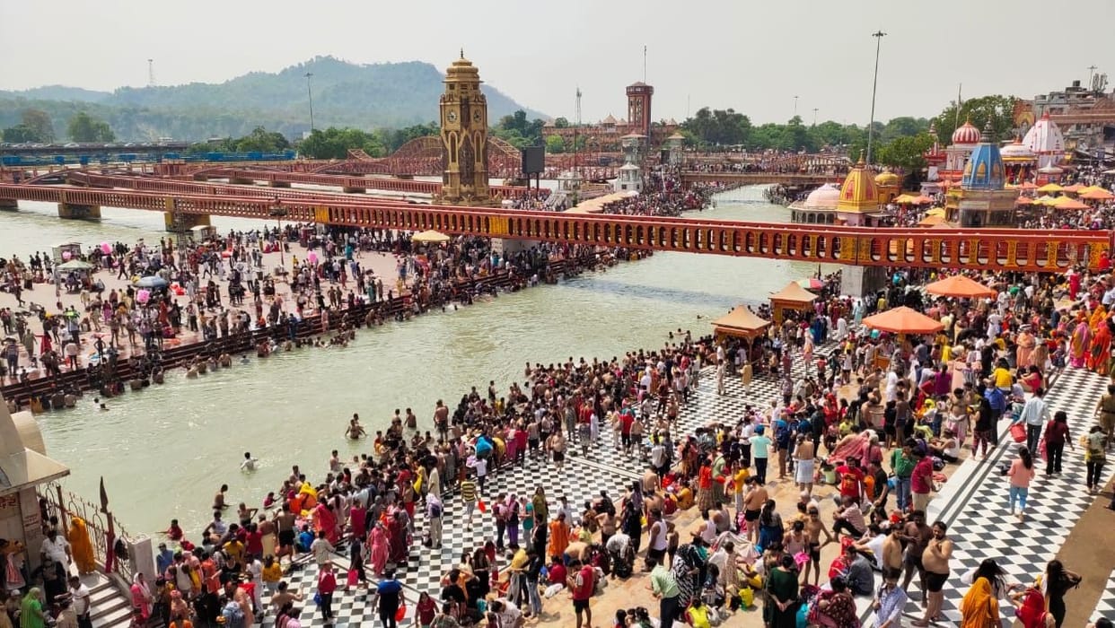 A flood of reverence gathered in Haridwar