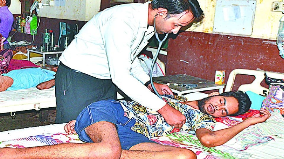 patients of heat stroke and diarrhea increased in Agra