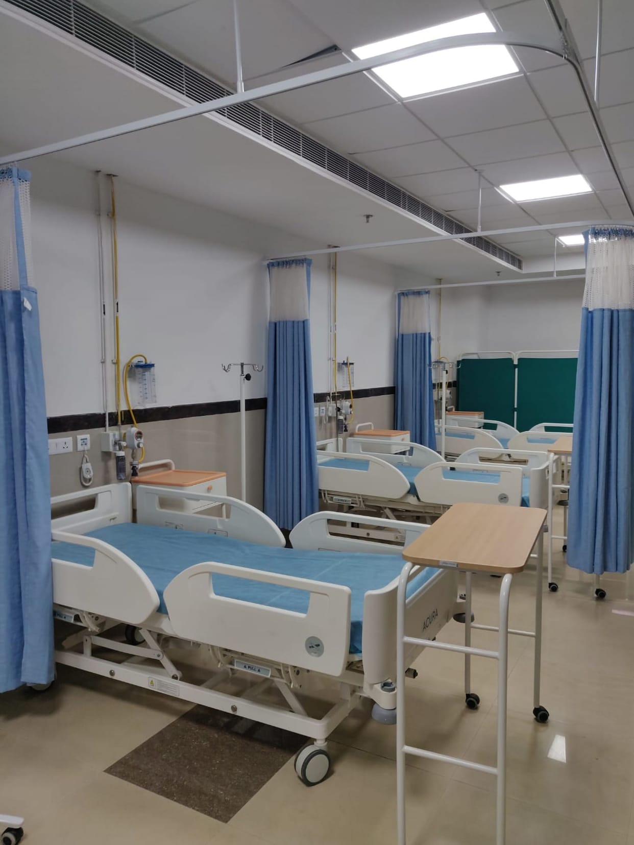 1358 oxygen beds and 58 ventilators ready