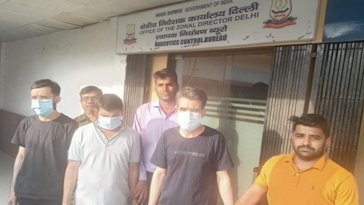 100 crore drug bust in shaheen bagh delhi Four arrested accused sent to seven-day police remand