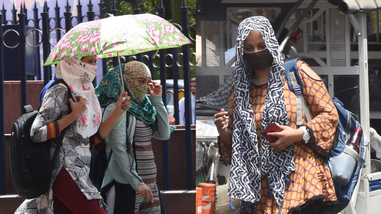 Heat wave in Lucknow and nearby districts.