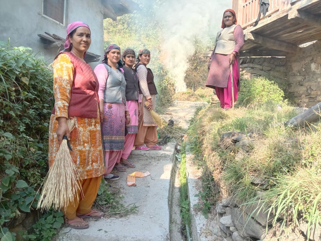 cleaness drive in nither chebri village