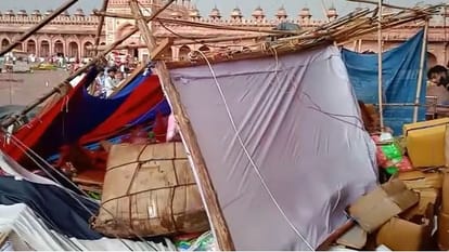 Power cut in Taj Mahal due to thunderstorm in Agra