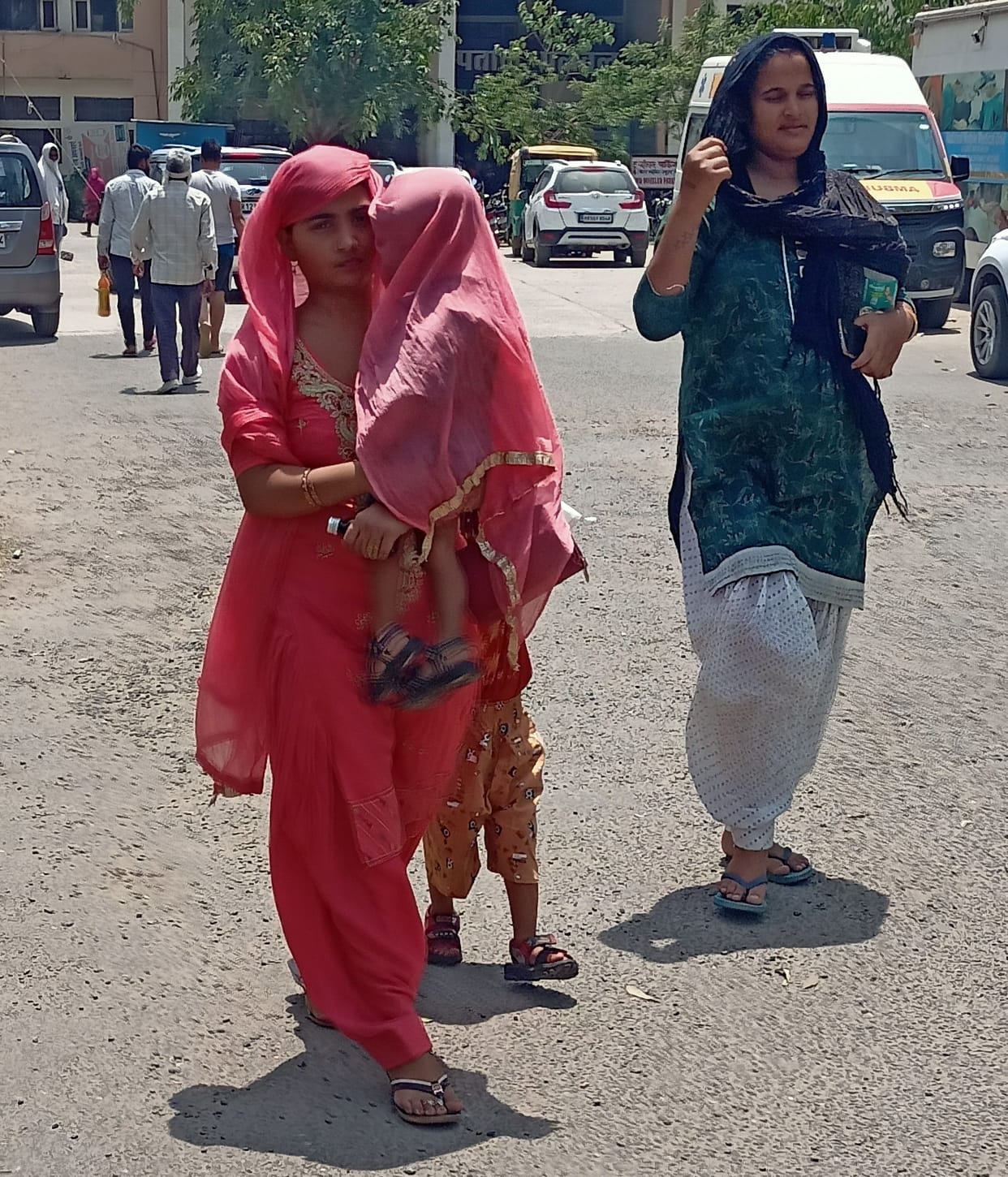 The scorching heat made the holiday fun
