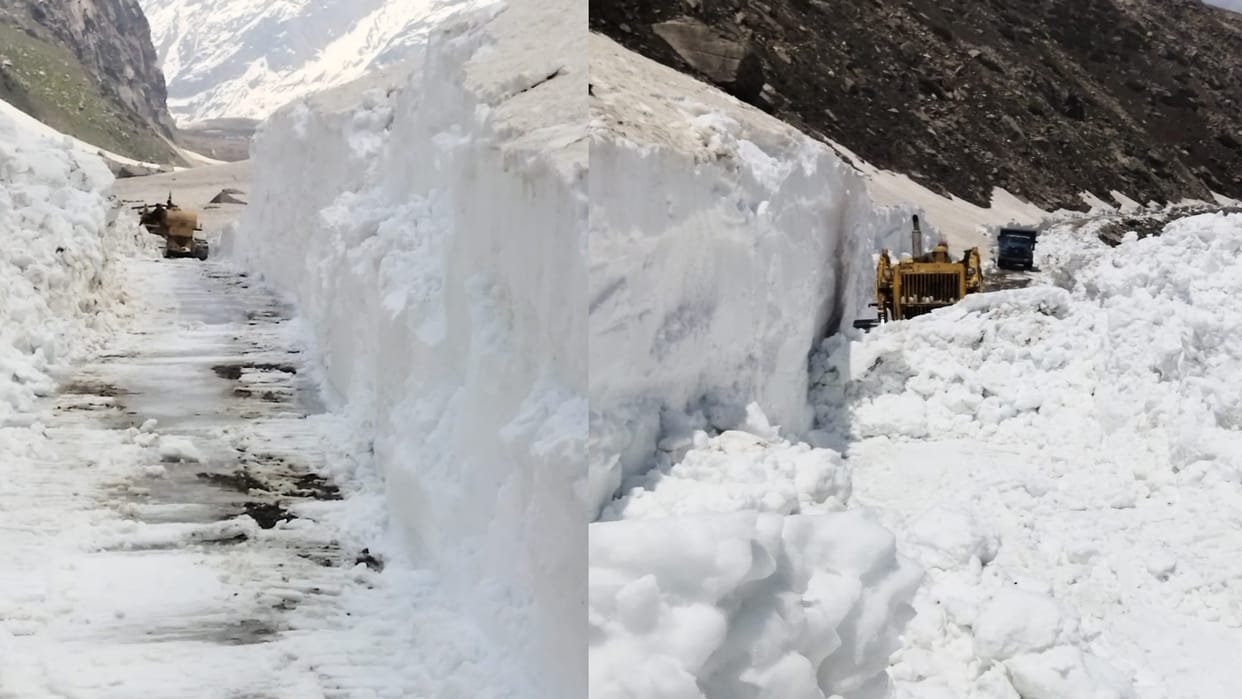 After six months the Gramphu-Kaza road was restored for small vehicles, Spiti valley attached to district headquarters